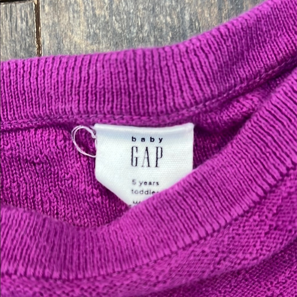 GAP Purple Knit Sweater with Long Sleeves - Picture 8 of 10
